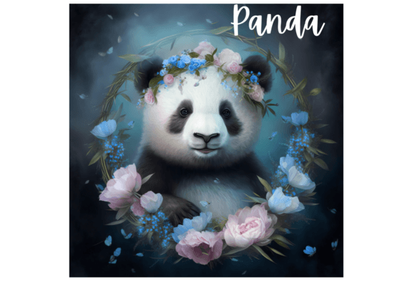 Download Floral Panda Jpg Illustration No 2 - Illustration Collection