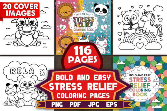 Download Bold and Easy Stress Relief Color Pages - Stress relief Collection