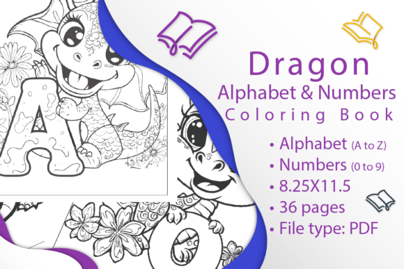 Download Dragon Alphabet &amp; Numbers Coloring Book - Premium Resources