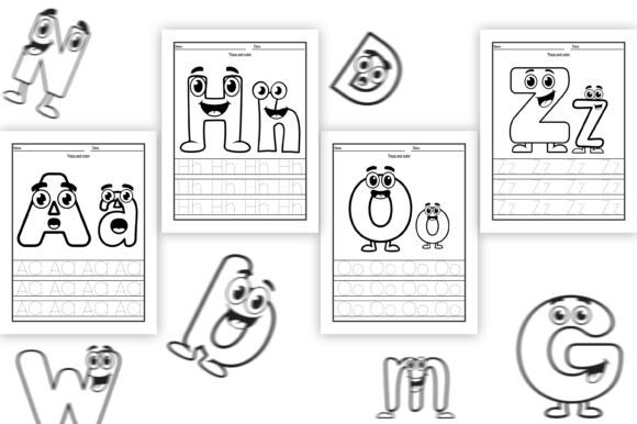 Download Alphabet Tracing and Coloring Pages - Premium Resources