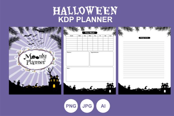 Download Halloween KDP Planner Best Illustration - Illustration Collection