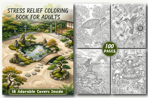 Download Stress Relief Coloring Pages for Adults - Stress relief Collection