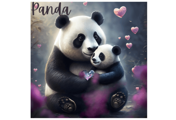 Download Mom and Baby Panda Jpg Illustration - Illustration Collection