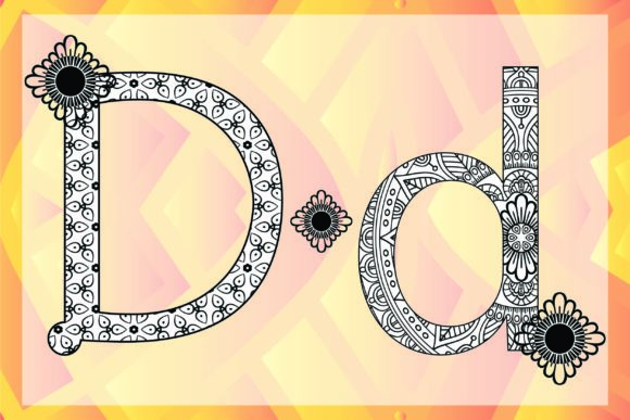 Download Alphabet Letters and Coloring  D - Premium Bundle