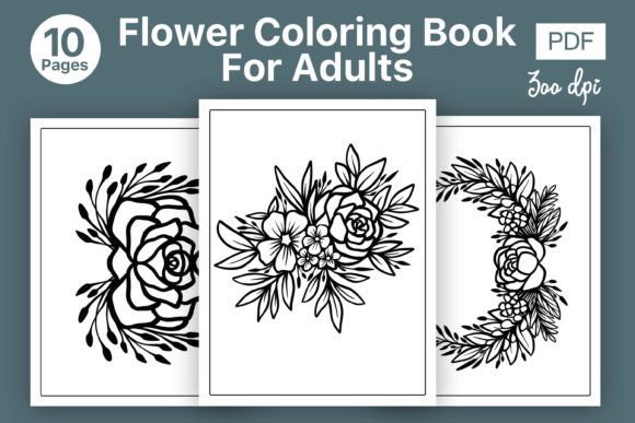 Download Floral Coloring Pages KDP Book - Coloring pages kdp Collection