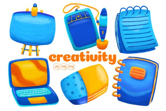 Download Creativity Element Illustration Pack 01 - Illustration Collection