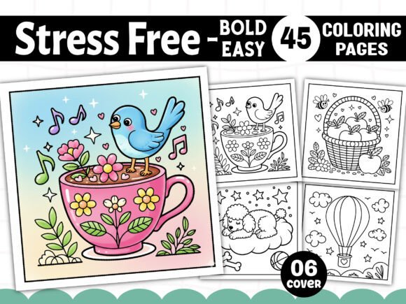 Download Bold Easy Stress Relief Coloring Pages - Stress relief Collection