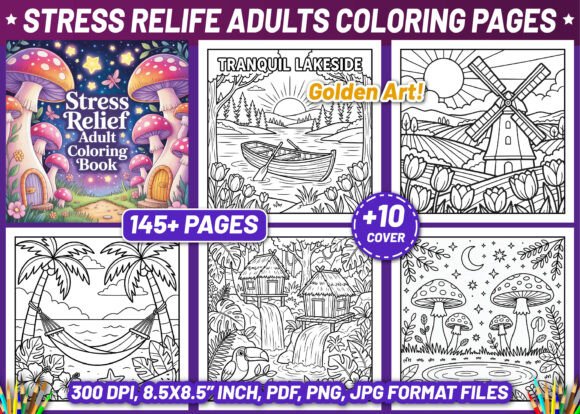 Download Stress Relief Adult Coloring Book Pages - Stress relief Collection