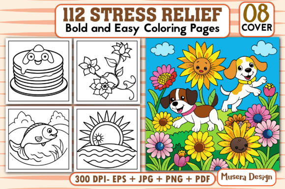 Download Bold &amp; Easy Stress Relief Coloring Pages - Stress relief Collection