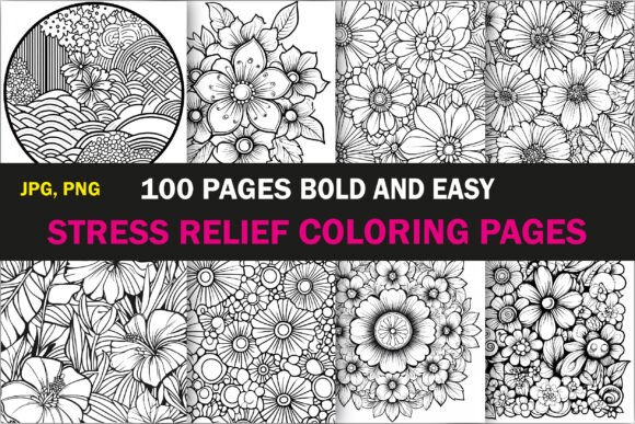 Download Stress Relief Coloring Book for Adults - Stress relief Collection