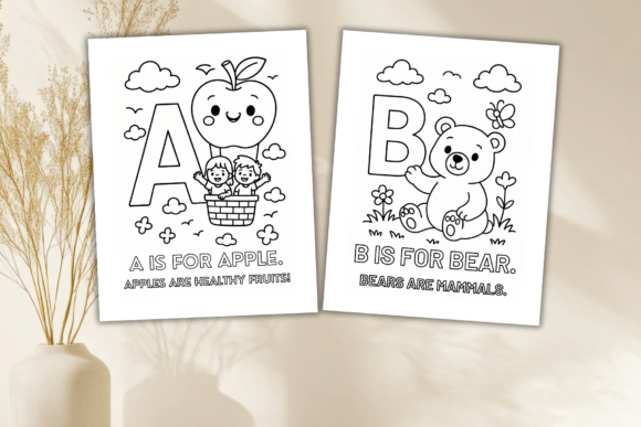 Download Alphabet Coloring Pages a-Z | ABC Animal - Premium Bundle