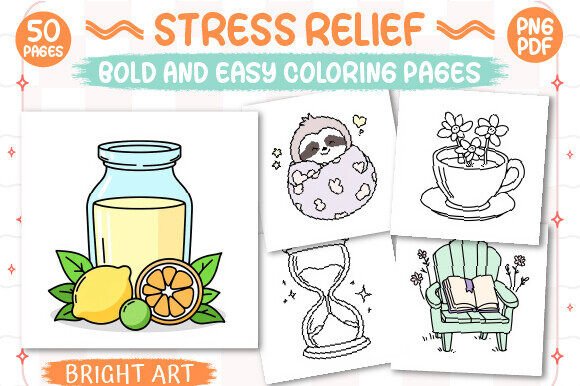 Download Stress Relief Coloring Book - Stress relief Collection