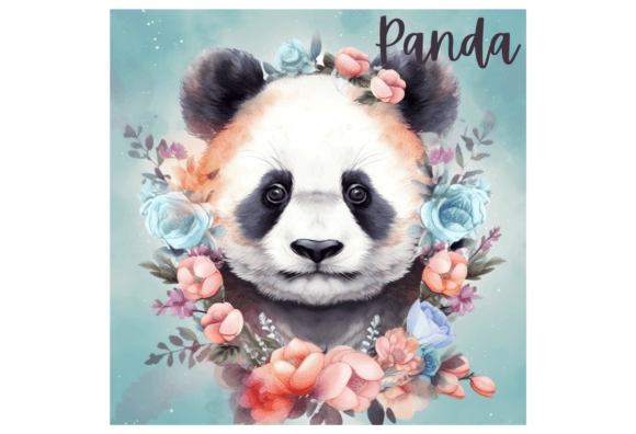 Download Floral Panda Jpg Illustration No 1 - Illustration Collection